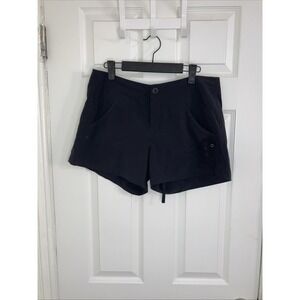 Athleta Costa Shorts 8 Women Quick Dry‎ Black Pockets Drawstring Zipper 964587